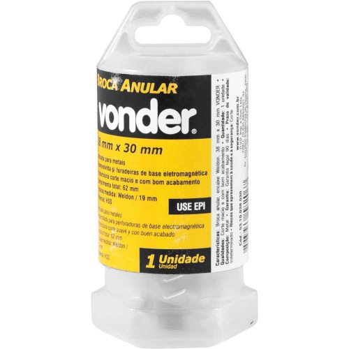 Broca anular encaixe Weldon 38 mm x 30 mm 