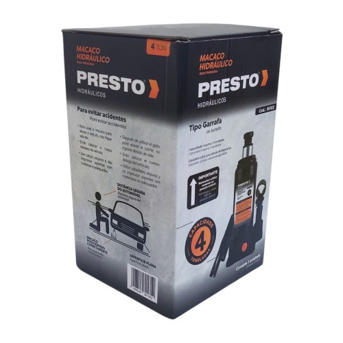 Macaco hidr�ulico tipo garrafa 4 toneladas - 96102