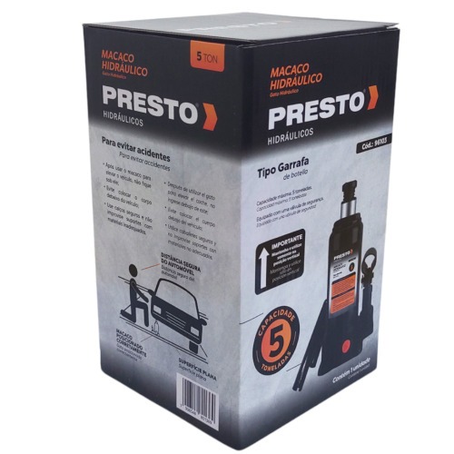 Macaco hidr�ulico tipo garrafa 5 toneladas - 96103