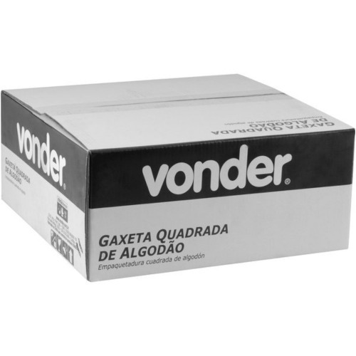 Gaxeta de algod�o quadrada ensebada 5/16