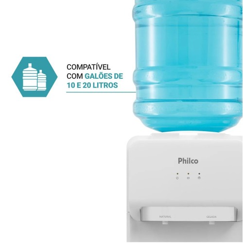 Bebedouro de mesa refrigerado por compressor branco - PBE11  110V
