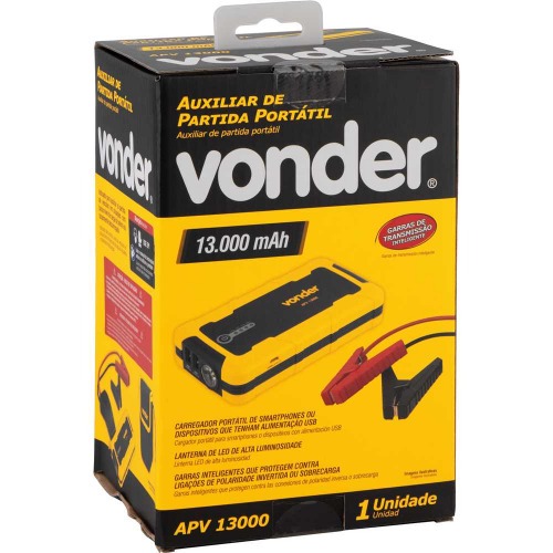 Auxiliar de partida port�til 600A 12 volts - APV 13000 