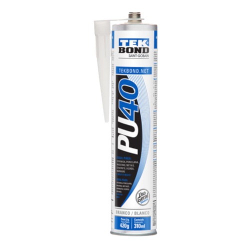 Adesivo selante PU branco cartucho 310ml - PU40 Adesivo selante PU branco cartucho 310ml - PU40