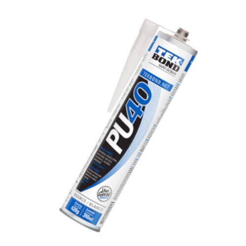 Adesivo selante PU branco cartucho 310ml - PU40 Adesivo selante PU branco cartucho 310ml - PU40
