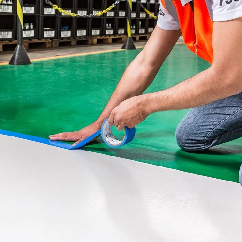 Fita adesiva para demarca��o 48 mm x 15 m