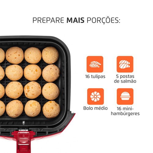 Fritadeira el�trica sem �leo Air Fryer 4L 1.500 Watts - AFN-40-FR  220V