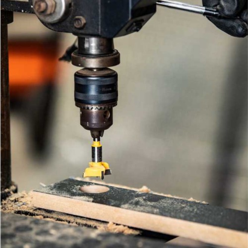 Fresa para dobradi�a tipo caneco com dentes de v�dea 35 mm