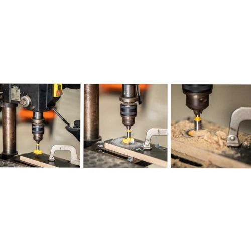 Fresa para dobradi�a tipo caneco com dentes de v�dea 35 mm