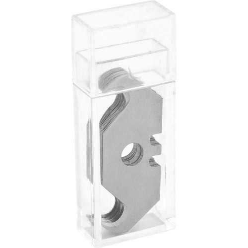 L�mina para estilete trapezoidal corte curvo com 10 pe�as