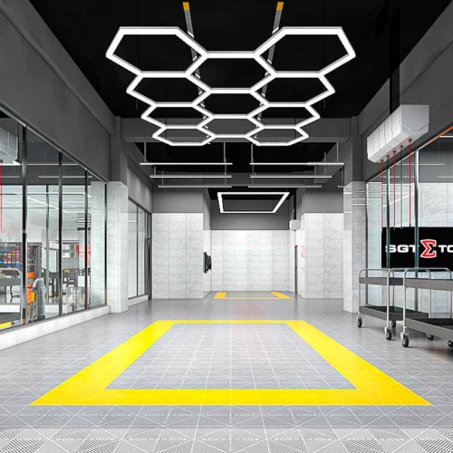 Luminária colméia hexagonal em Led com 5 células - CRI>90 110V/220V Luminária colméia hexagonal em Led com 5 células - CRI>90 110V/220V