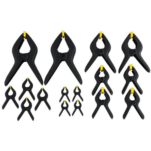 Jogo de grampos de nylon 19mm x 75mm com 16 pe�as - 83-094