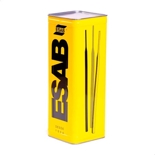 Eletrodo 3,25 mm lata com 18 kg E7018 - ESAB 18 Eletrodo 3,25 mm lata com 18 kg E7018 - ESAB 18