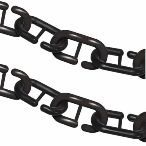 Corrente pl�stica de 9 mm pacote com 2 metros preto - 25890 