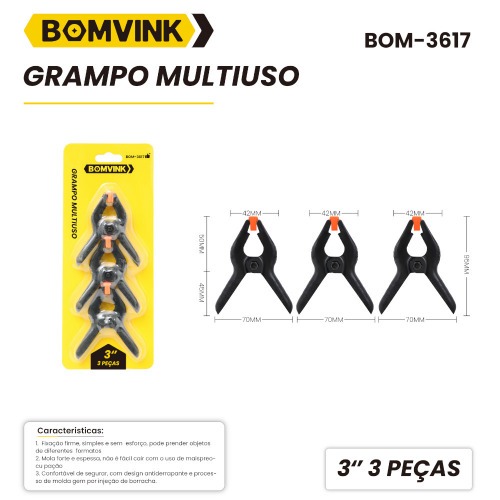 Jogo de grampo multiuso 3