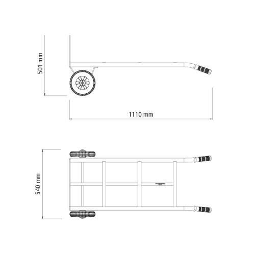 Carro armaz�m para carga capacidade de 180 kg - 77753235