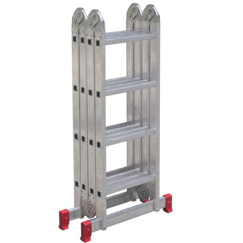 Escada multifuncional de alum�nio 4 x 4 com 16 degraus 13 em 1 - ESC0293