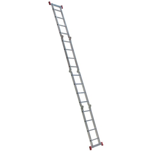 Escada multifuncional de alum�nio 4 x 4 com 16 degraus 13 em 1 - ESC0293