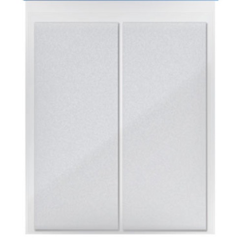 Feltro protetor adesivo retangular 127 x 51mm branco com 2 unidades