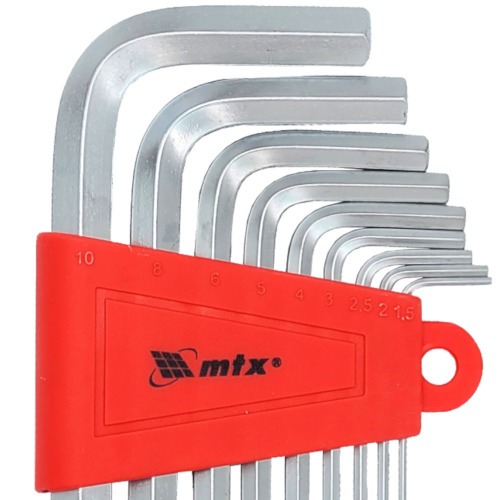 Jogo de chave allen 1,5 a 10 mm com 9 peças - 123039 Jogo de chave allen 1,5 a 10 mm com 9 peças - 123039