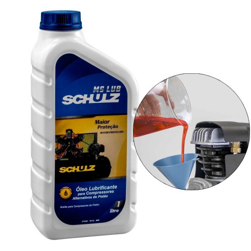 Kit �leo lubrificante mineral para compressores 2 Litros - MS LUB