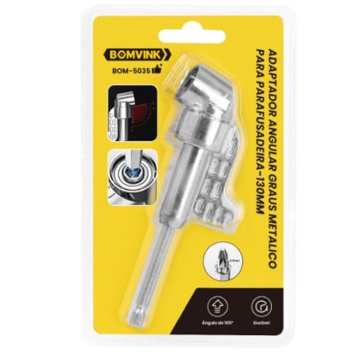 Adaptador angular 105� para parafusadeira encaixe 1/4