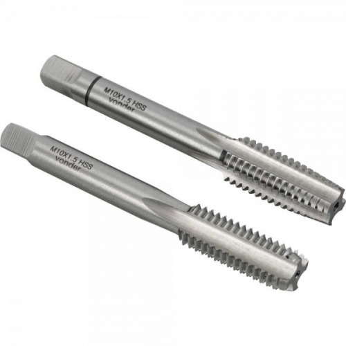 Jogo de macho manual m 10 x 1,50 mm com 02 pe�as