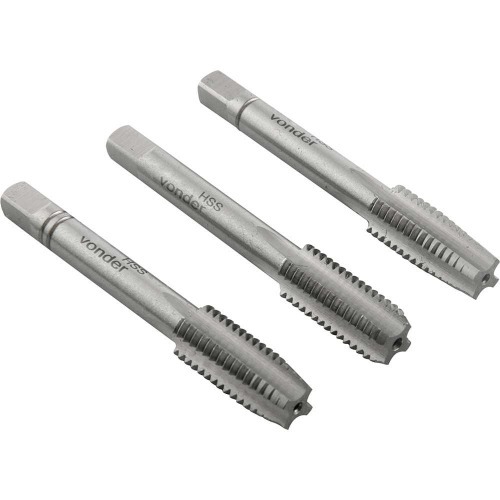 Jogo de macho manual a�o r�pido 1/4