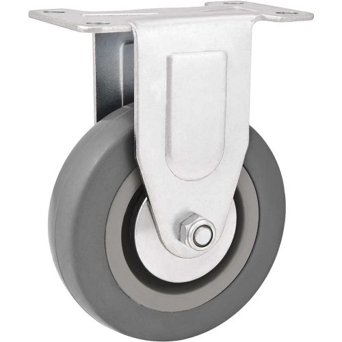 Rod�zio fixo de borracha e PVC 4