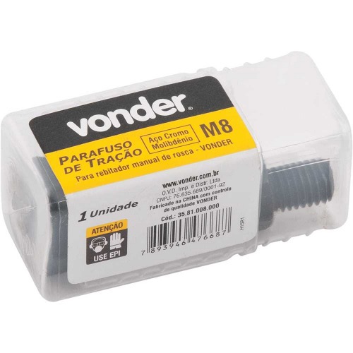 Parafuso de tração M8 para rebitador manual de rosca Parafuso de tração M8 para rebitador manual de rosca