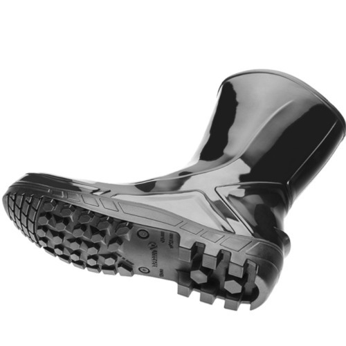 Bota de PVC imperme�vel cano m�dio sem forro preto - Vulcaflex