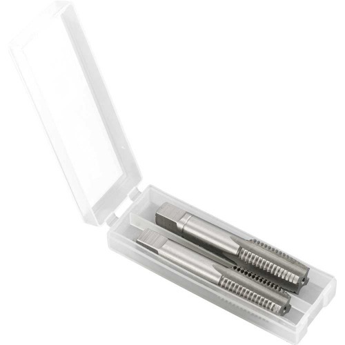 Jogo de macho manual de aço rápido 16 x 2 mm MA 2 peças Jogo de macho manual de aço rápido 16 x 2 mm MA 2 peças