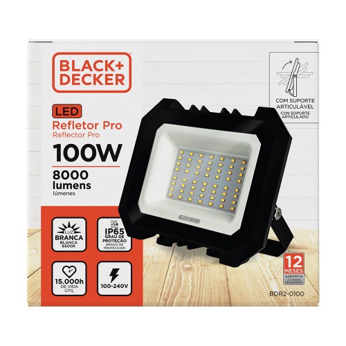 Refletor LED 50W 4.000 l�mens 6500K luz branca - Pro LED  110V/220V
