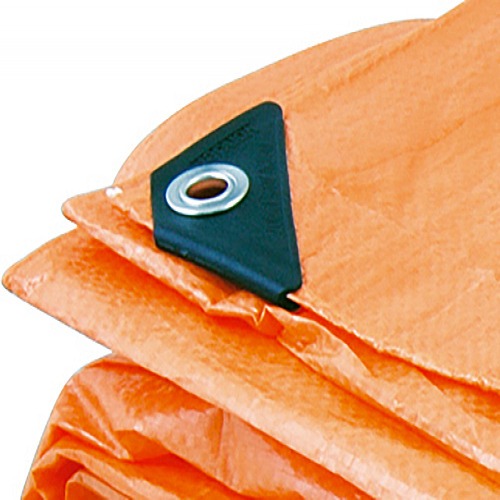 Lona de polietileno laranja 2 x 2 m
