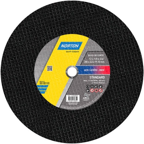 Disco de corte para metal e inox 12