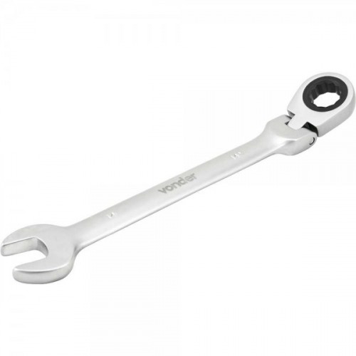 Chave combinada com catraca 14 mm cromo van�dio