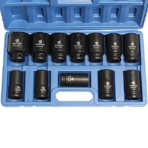 Jogo de soquete de impacto sextavado 17 a 38 mm encaixe 3/4 Jogo de soquete de impacto sextavado 17 a 38 mm encaixe 3/4