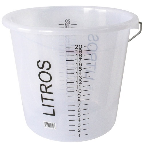 Balde plástico 20L graduado - 6681 Balde plástico 20L graduado - 6681