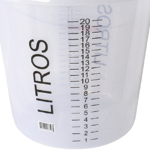 Balde plástico 20L graduado - 6681 Balde plástico 20L graduado - 6681