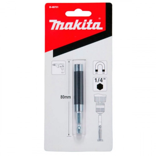 Porta bits magnético 80 mm com guia retrátil Porta bits magnético 80 mm com guia retrátil
