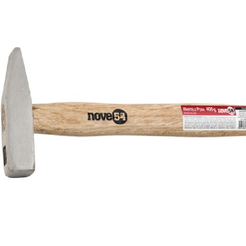 Martelo pena em a�o forjado com cabo de madeira 500g