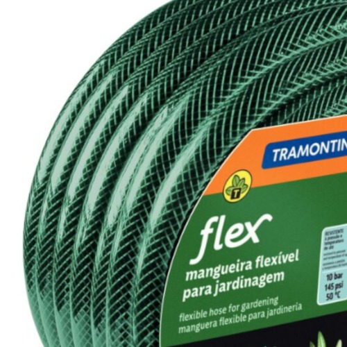 Mangueira para jardim 25 m com engates e suporte verde - 79322250