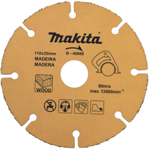 Disco de corte para madeira em tungst�nio 110 mm