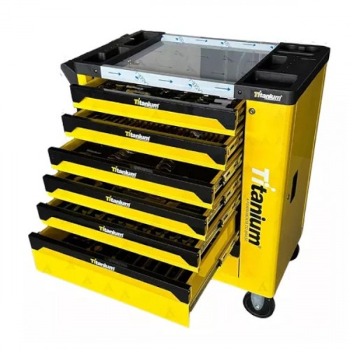 Carrinho para ferramentas com 7 gavetas e 258 ferramentas - Work Station