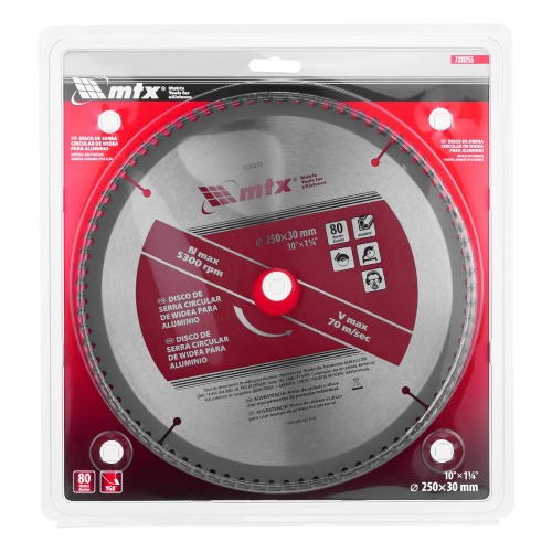 Disco de serra para alum�nio 250 x 30 mm 80 dentes - 7338255