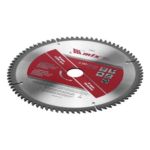 Disco de serra para alum�nio 250 x 30 mm 80 dentes - 7338255