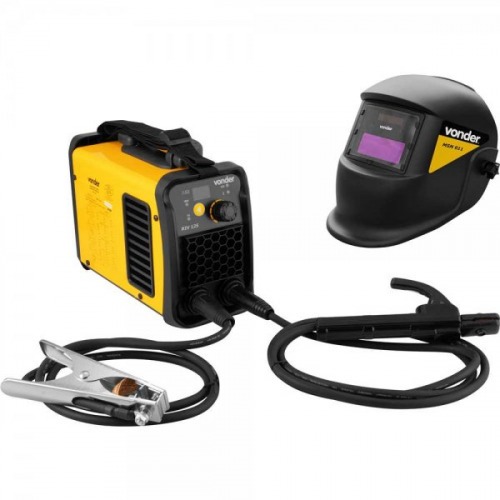 Inversora de solda 120A para eletrodo e tig com M�scara de auto escurecimento - IM 125  110V/220V
