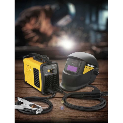 Inversora de solda 120A para eletrodo e tig com M�scara de auto escurecimento - IM 125  110V/220V