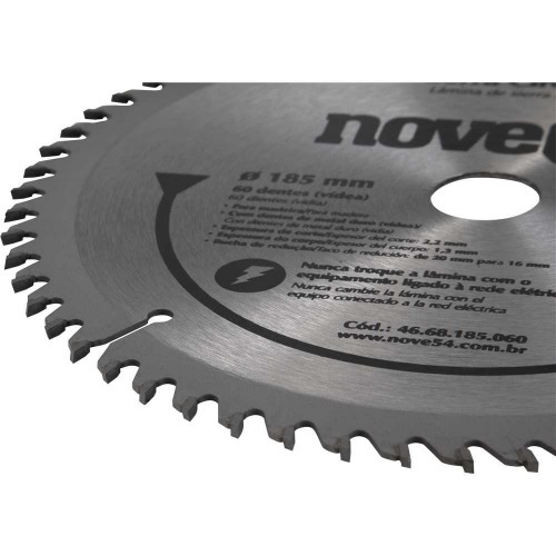 Lâmina de serra circular para madeira 185 mm 60 dentes Lâmina de serra circular para madeira 185 mm 60 dentes