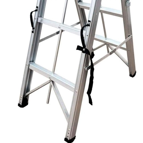 Escada Dobr�vel Palito de alum�nio 3 degraus - N24035753