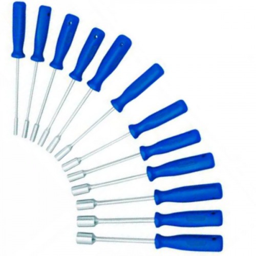 Jogo de chave tipo canhão 3 a 14 mm com cabo 12 peças 33-12M Jogo de chave tipo canhão 3 a 14 mm com cabo 12 peças 33-12M